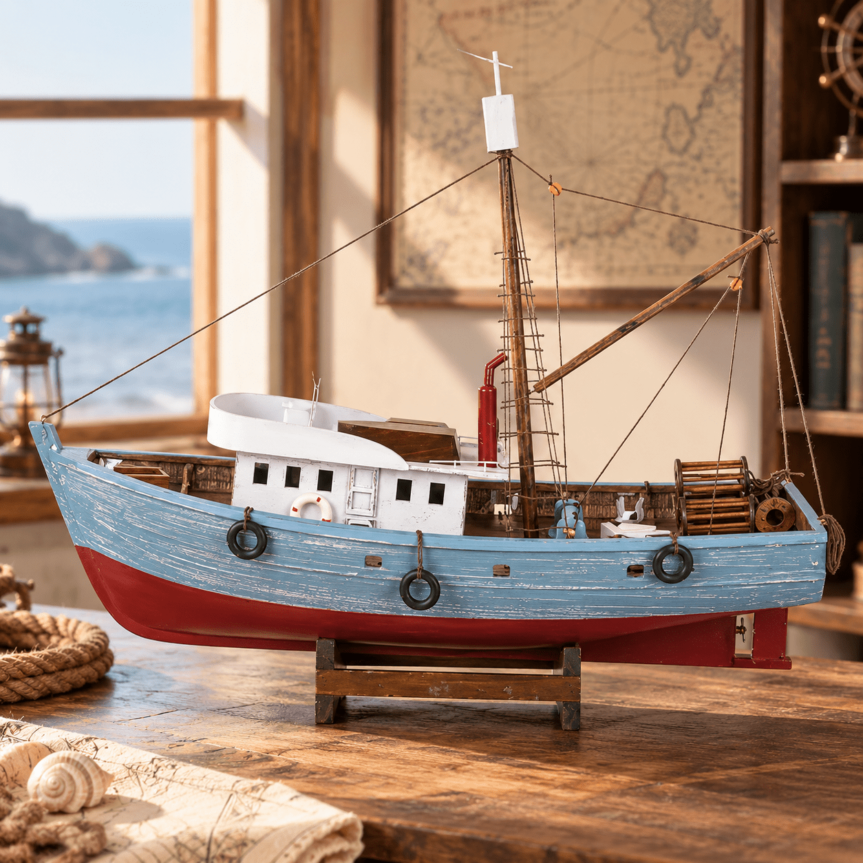 非売品☆激古☆トロール船の模型☆TRAWLER☆残1 ヴィンテージ・トロール漁船模型 - クラシック 43cm – Ocean Relic Studio