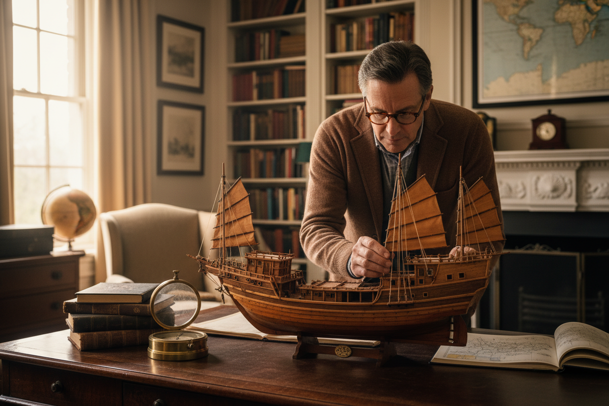 The Ship Model as a Focal Point: How to Build a Room Around a Single Statement Piece