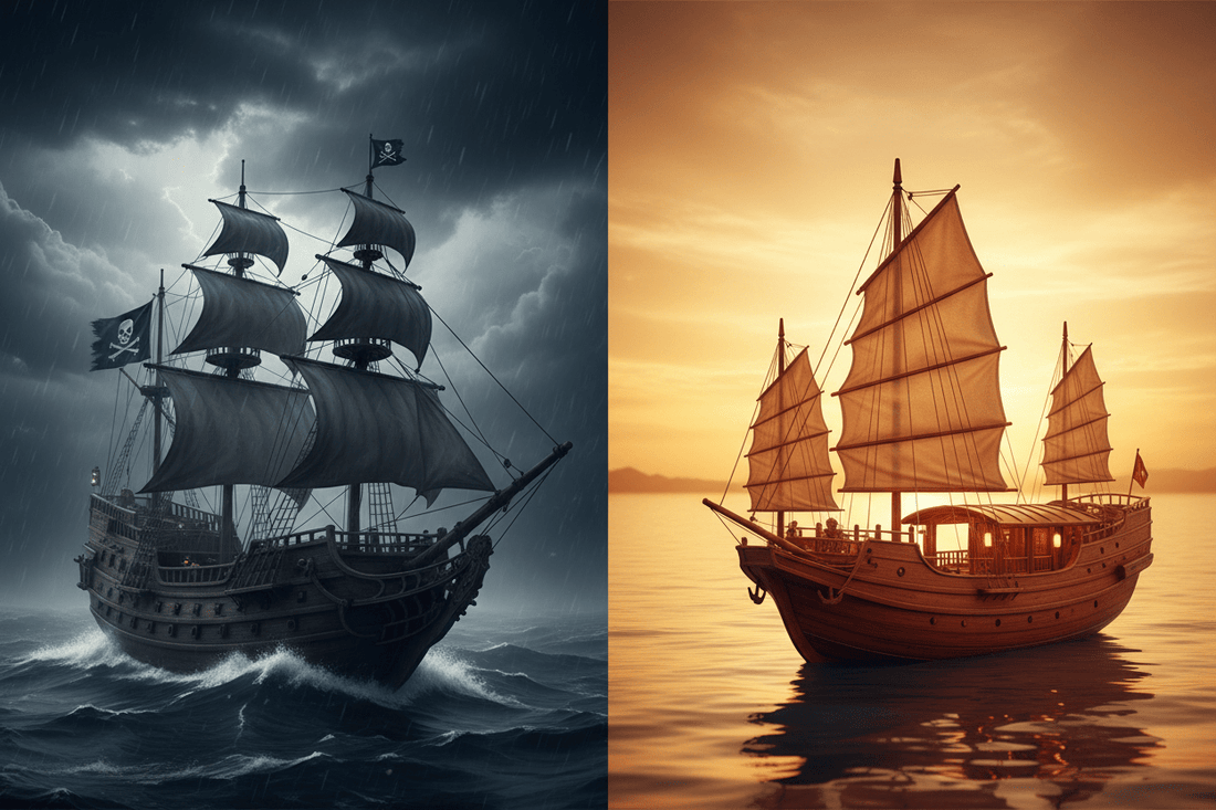 ¿Modelo de barco pirata o junco chino? Lo que realmente eligen los coleccionistas serios - Ocean Relic Studio