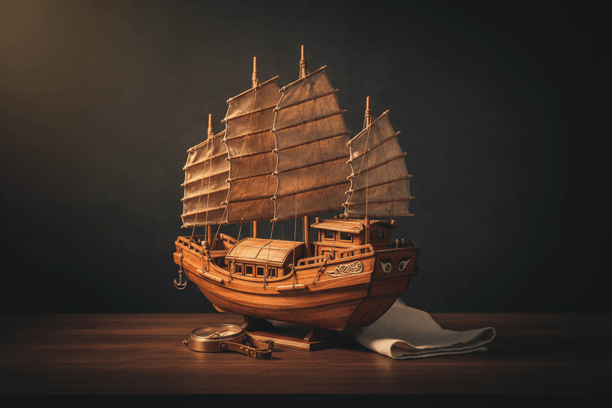 Sailboat Decor: Why a Chinese Junk Model Stands Apart - Ocean Relic Studio