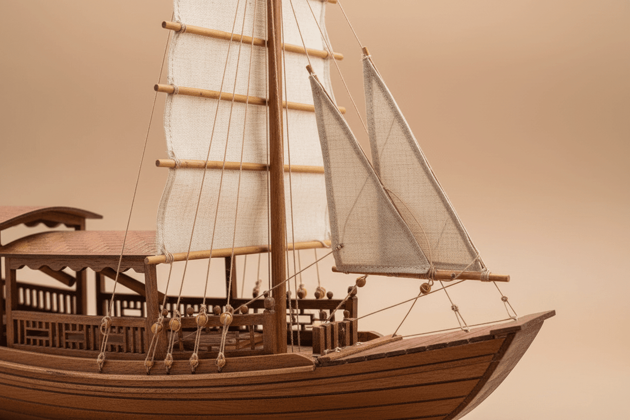 L'arte delle manovre in miniatura: come il lavoro tradizionale delle corde dà vita ai modelli navali - Ocean Relic Studio