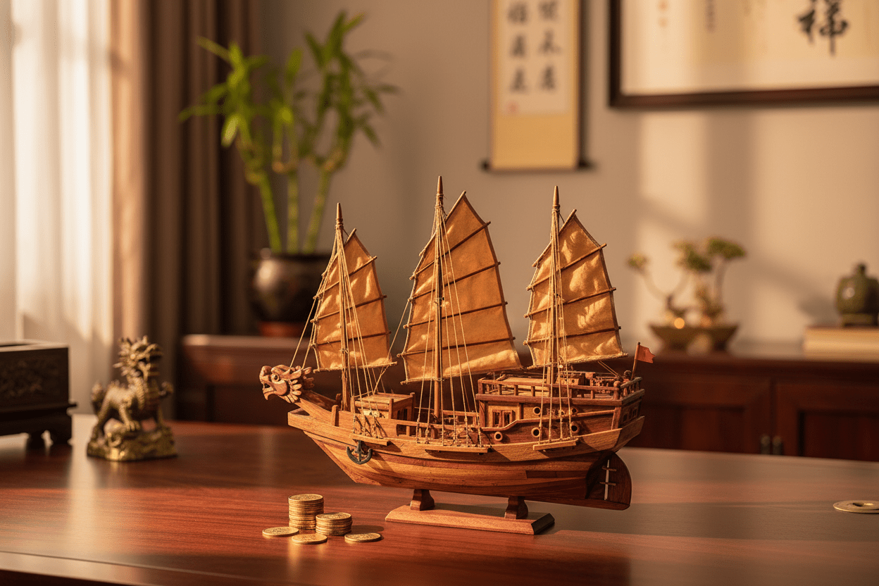 Il significato Feng Shui dei modelli navali: simbolismo, collocazione e scelta della barca giusta - Ocean Relic Studio