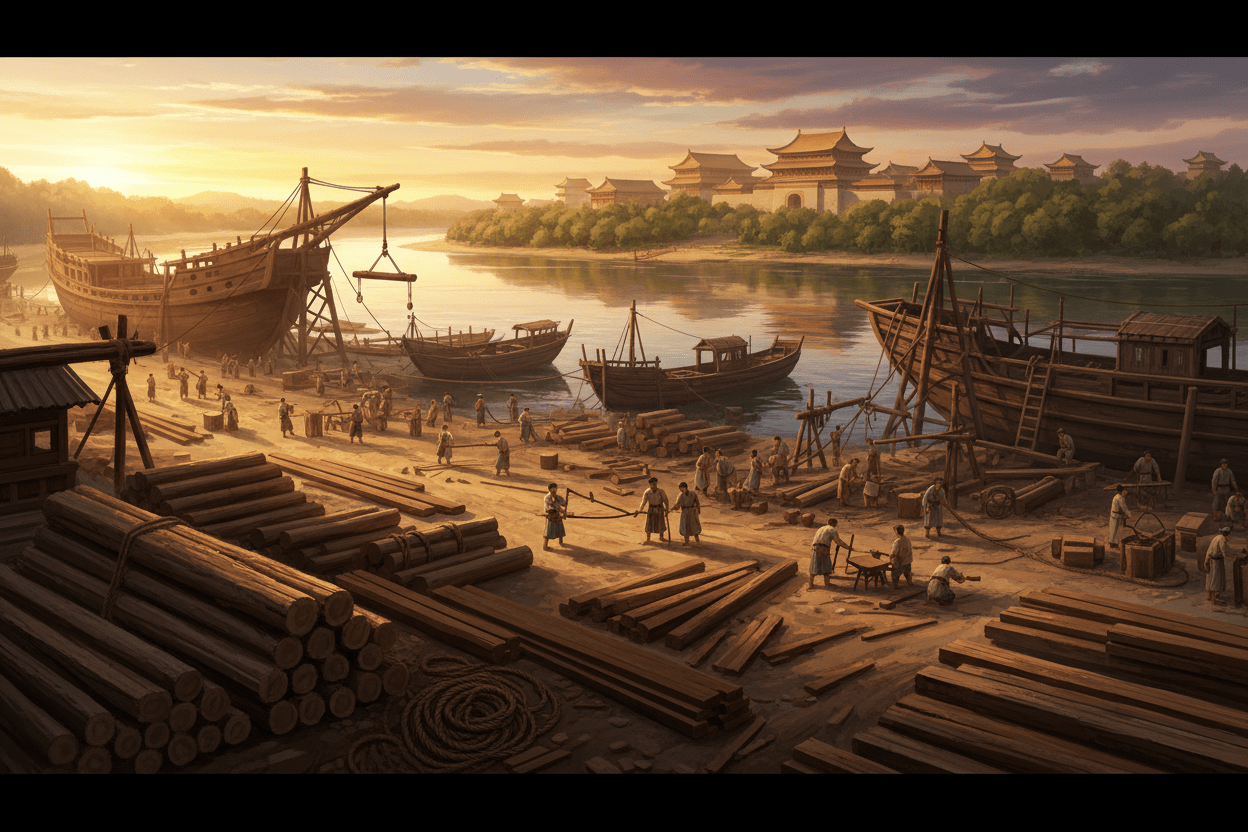 The Imperial Shipyard: How Ancient China Organised the Building of Its Fleets - Ocean Relic Studio