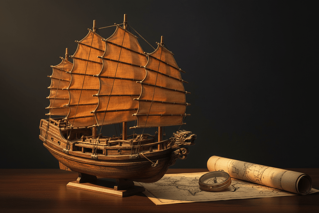 La vela de junco: por qué el aparejo con sables de China fue la tecnología de vela más avanzada de su época - Ocean Relic Studio