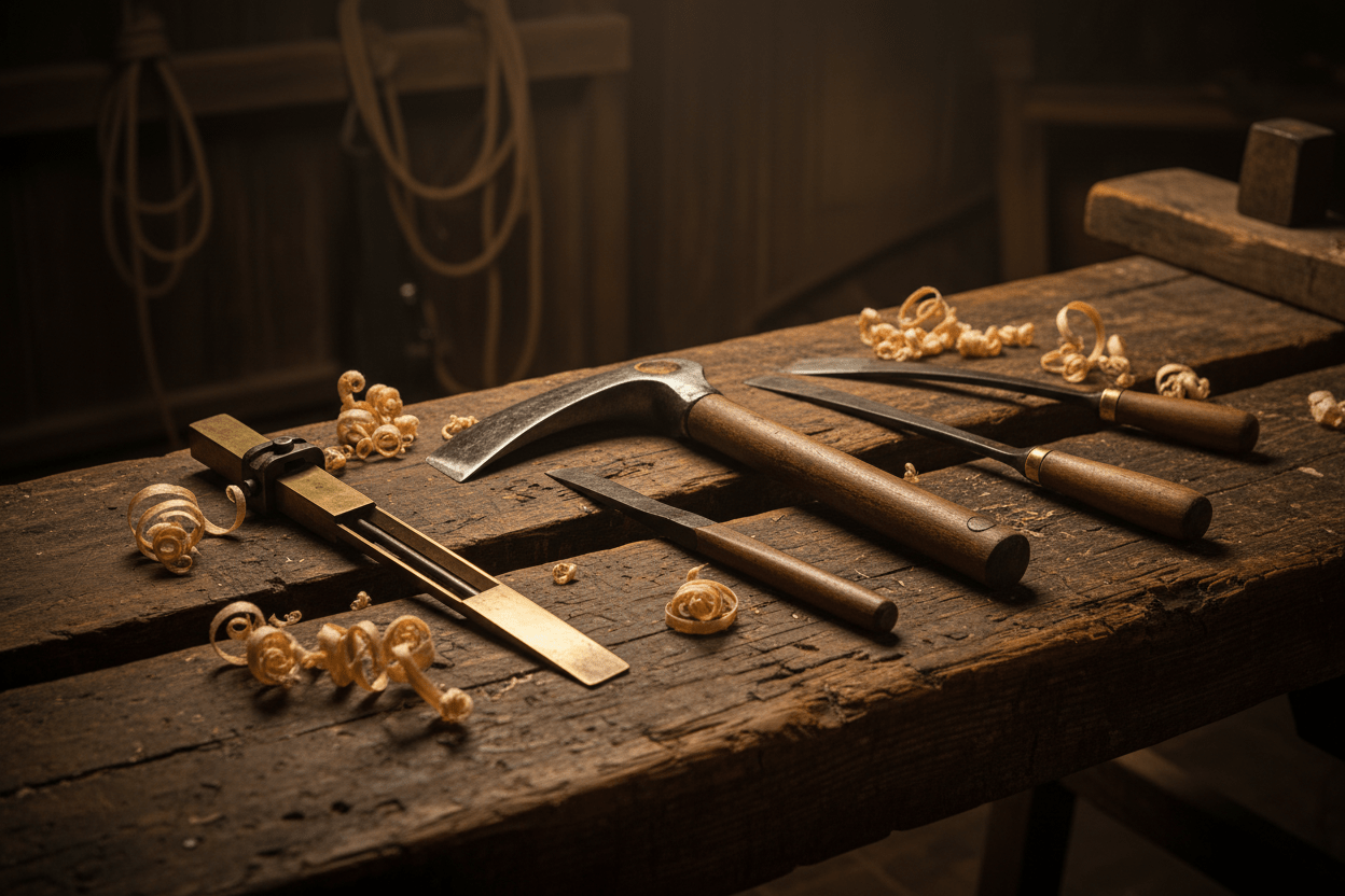 The Shipwright's Tools: Traditional Instruments of Chinese Boatbuilding - Ocean Relic Studio