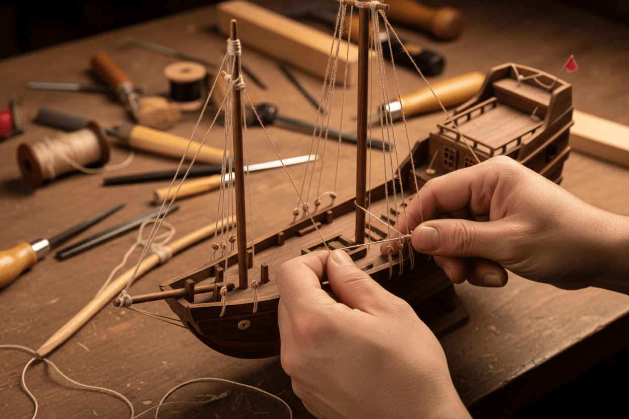 Top 5 Rooms to Display a Wooden Ship Model (And How to Style Each) - Ocean Relic Studio