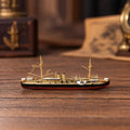 Modelo em miniatura de resina do navio encouraçado Dingyuan - Frota Chinesa de Beiyang