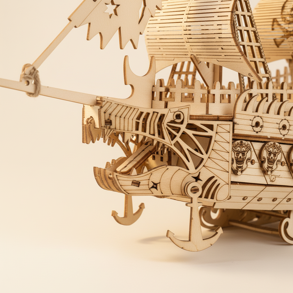 Kit de modelo naval de madera Flying Dutchman – puzle 3D de 269 piezas