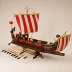 Caesar Roman Warship Wooden Ship Model Kit – 1:50 Scale Ancient Galley