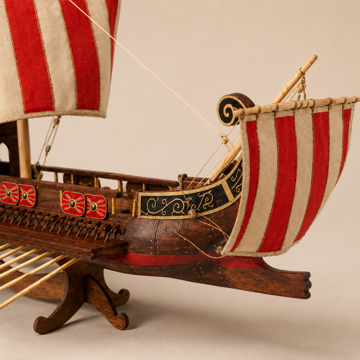 Caesar Roman Warship Wooden Ship Model Kit – 1:50 Scale Ancient Galley