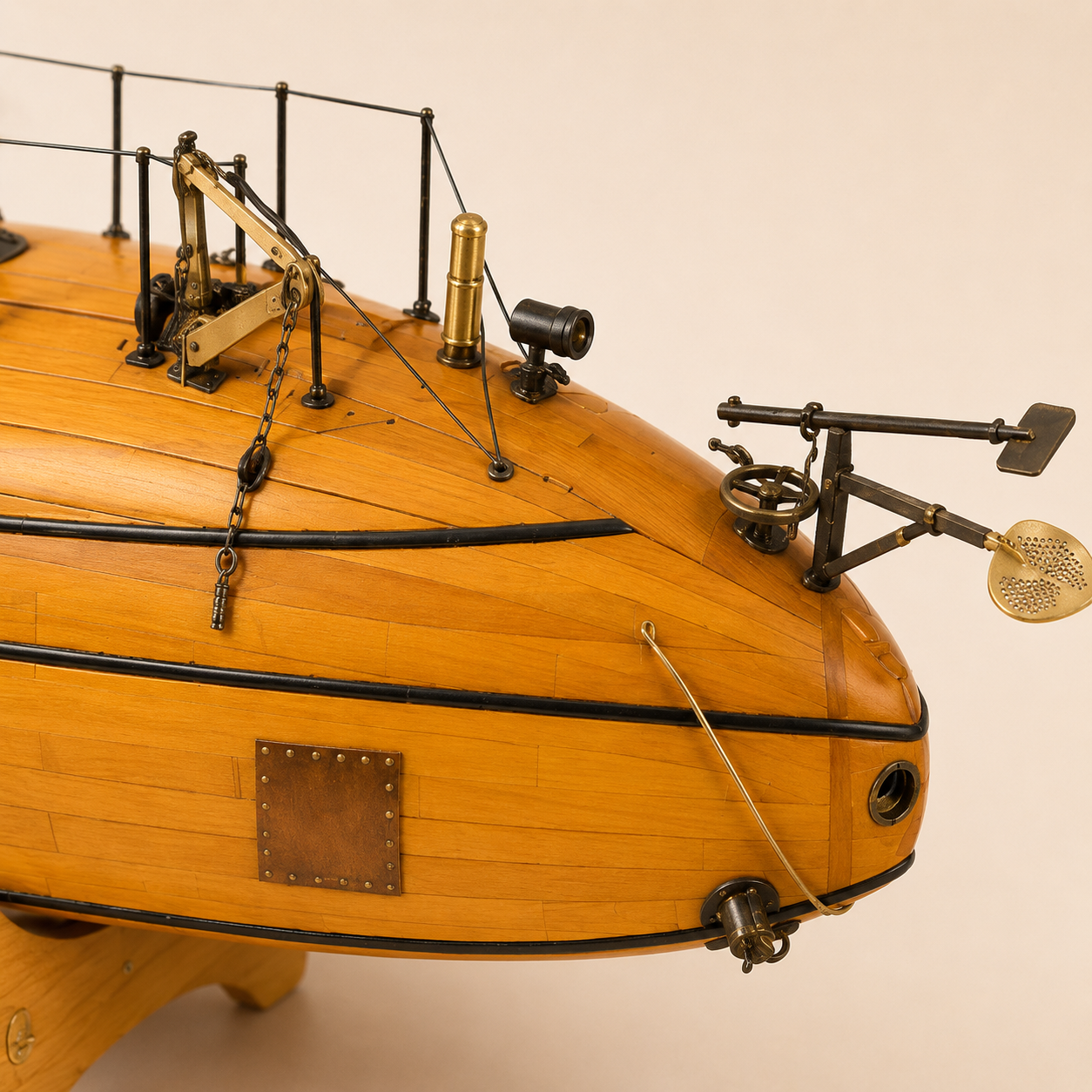 Ictineo II Submarine Wooden Ship Model Kit – 1:28 Scale Historic Spanish Submarine