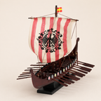 Viking Drakkar Wooden Ship Model – Handcrafted Norse Longship