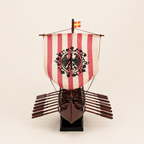 Viking Drakkar Wooden Ship Model – Handcrafted Norse Longship