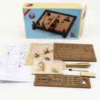 Ancient Naval Cannon Wooden Model Kit – 1:30 Scale Deck Diorama