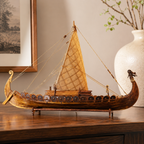 Viking Longship Wooden Ship Model Kit – 1:50 Scale Norse Drakkar