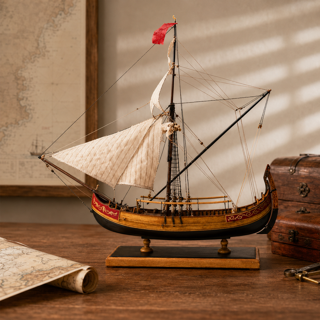 Kit per modellino navale in legno Marmara Trade Boat – imbarcazione a vela ottomana in scala 1:48