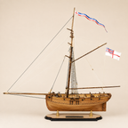 HMS 툴라 1830년 영국 해군 커터 목조 선박 모형 키트 – 1:64 스케일