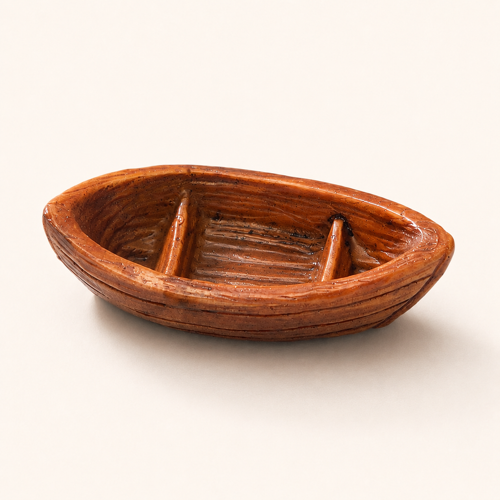 Miniature Rowboat Model – Resin Collectible 3.3 cm