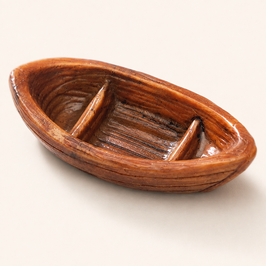 Miniature Rowboat Model – Resin Collectible 3.3 cm