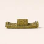 Miniature Bamboo Raft Resin Model – Ancient Chinese Vessel 4.1 cm