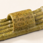 Miniature Bamboo Raft Resin Model – Ancient Chinese Vessel 4.1 cm