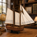 Kit di modellismo navale in legno Nave pirata d'avventura – scala 1:60, goletta a due alberi