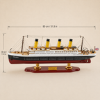 RMS Titanic Wooden Ship Model – Deluxe 80 cm