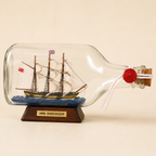 HMB Endeavour Ship in a Bottle – Large Display 23 cm