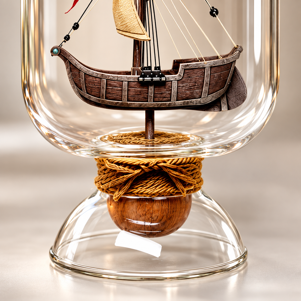 Navio à Vela em uma Garrafa – Miniatura Clássica 16 cm