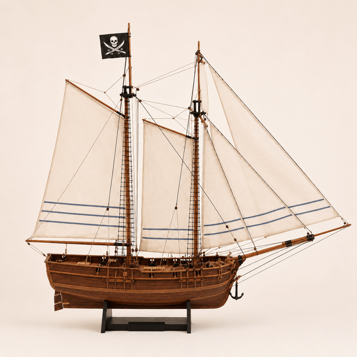1:60スケール 木製海賊船模型キット – Ocean Relic Studio
