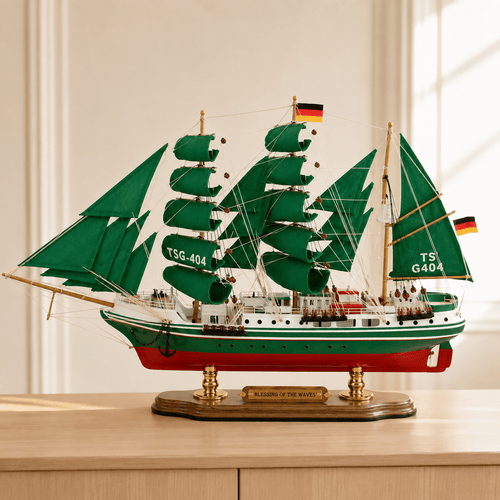 Alexander von Humboldt Wooden Ship Model – Premium 52 cm - Ocean Relic Studio