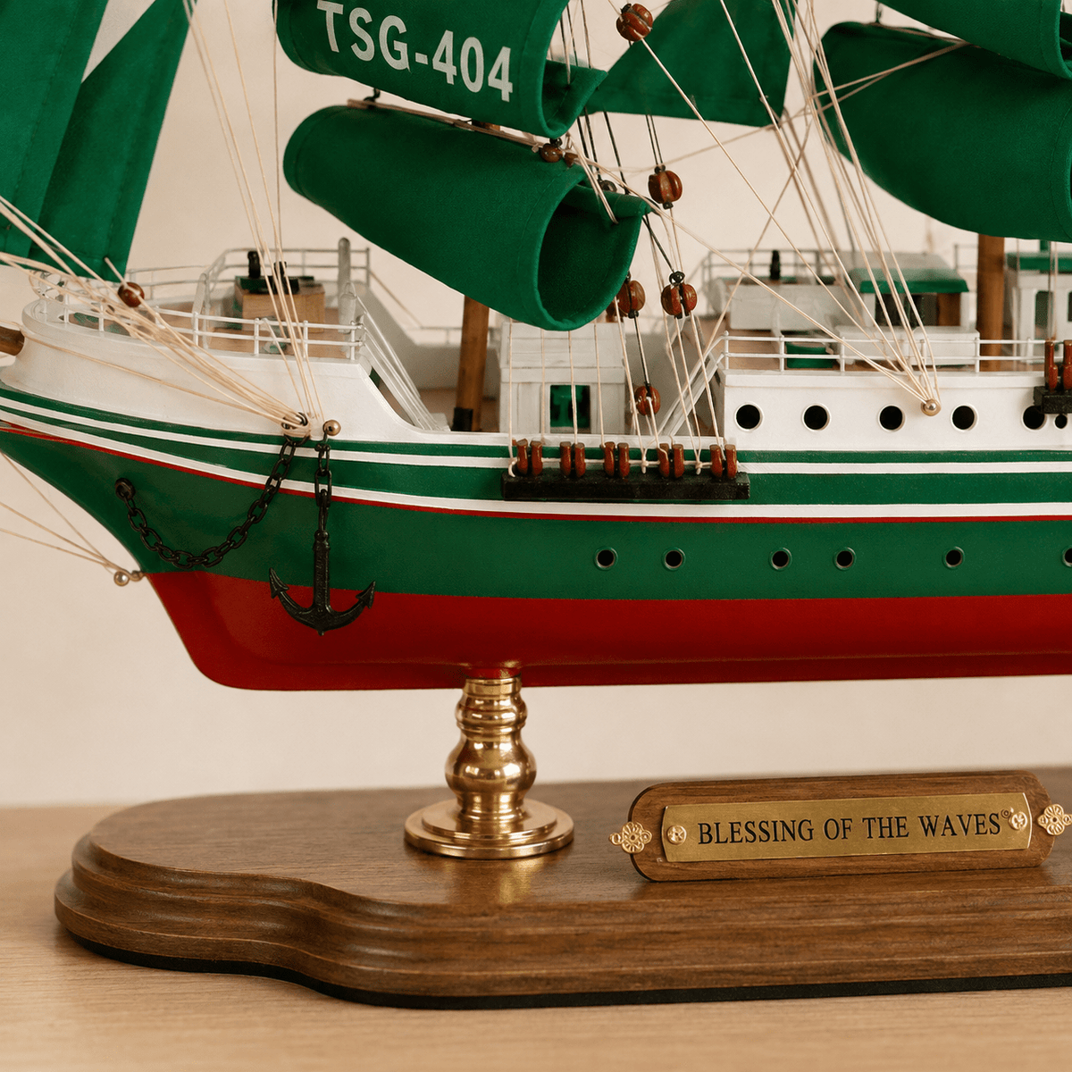 Alexander von Humboldt Wooden Ship Model – Premium 52 cm - Ocean Relic Studio