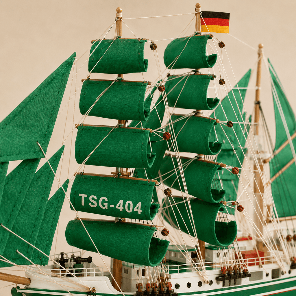 Alexander von Humboldt Wooden Ship Model – Premium 52 cm - Ocean Relic Studio