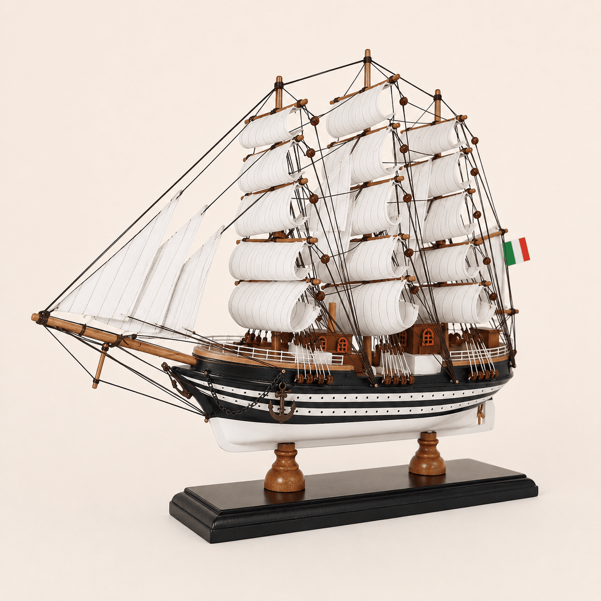 Amerigo Vespucci Italian Tall Ship Model – Premium 52 cm - Ocean Relic Studio