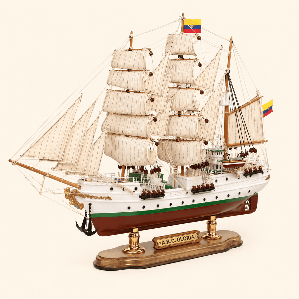 A.R.C. Gloria Wooden Ship Model – Premium 52 cm - Ocean Relic Studio