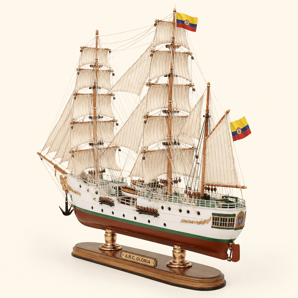 A.R.C. Gloria Wooden Ship Model – Premium 52 cm - Ocean Relic Studio