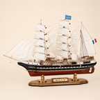 Belem French Tall Ship Wooden Model – Premium 52 cm - Ocean Relic Studio