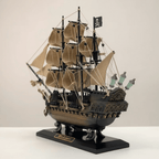 Black Pearl Pirate Ship Resin Model – Nautical Collectible - Ocean Relic Studio- Handcrafted Wooden Ship Model