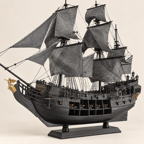 Black Pearl Wooden Ship Model Kit – 1:35 Scale Pirate Galleon - Ocean Relic Studio