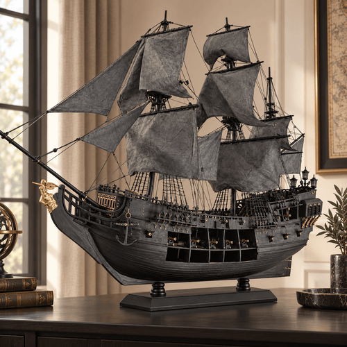 Black Pearl Wooden Ship Model Kit – 1:35 Scale Pirate Galleon - Ocean Relic Studio