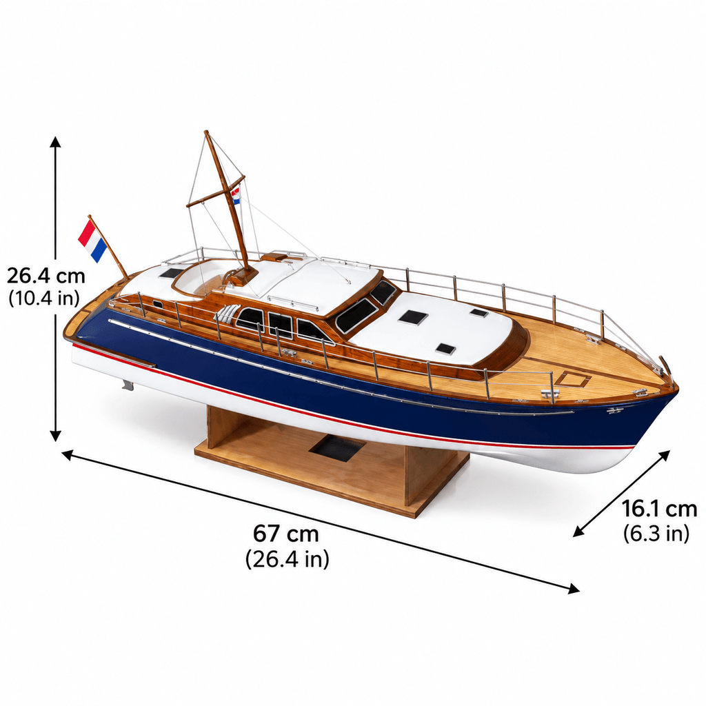 Blue Knight Runabout Wooden Ship Model Kit – 1:32 Scale - Ocean Relic Studio