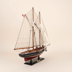 Bluenose II Wooden Ship Model – Canadian Schooner Display Model