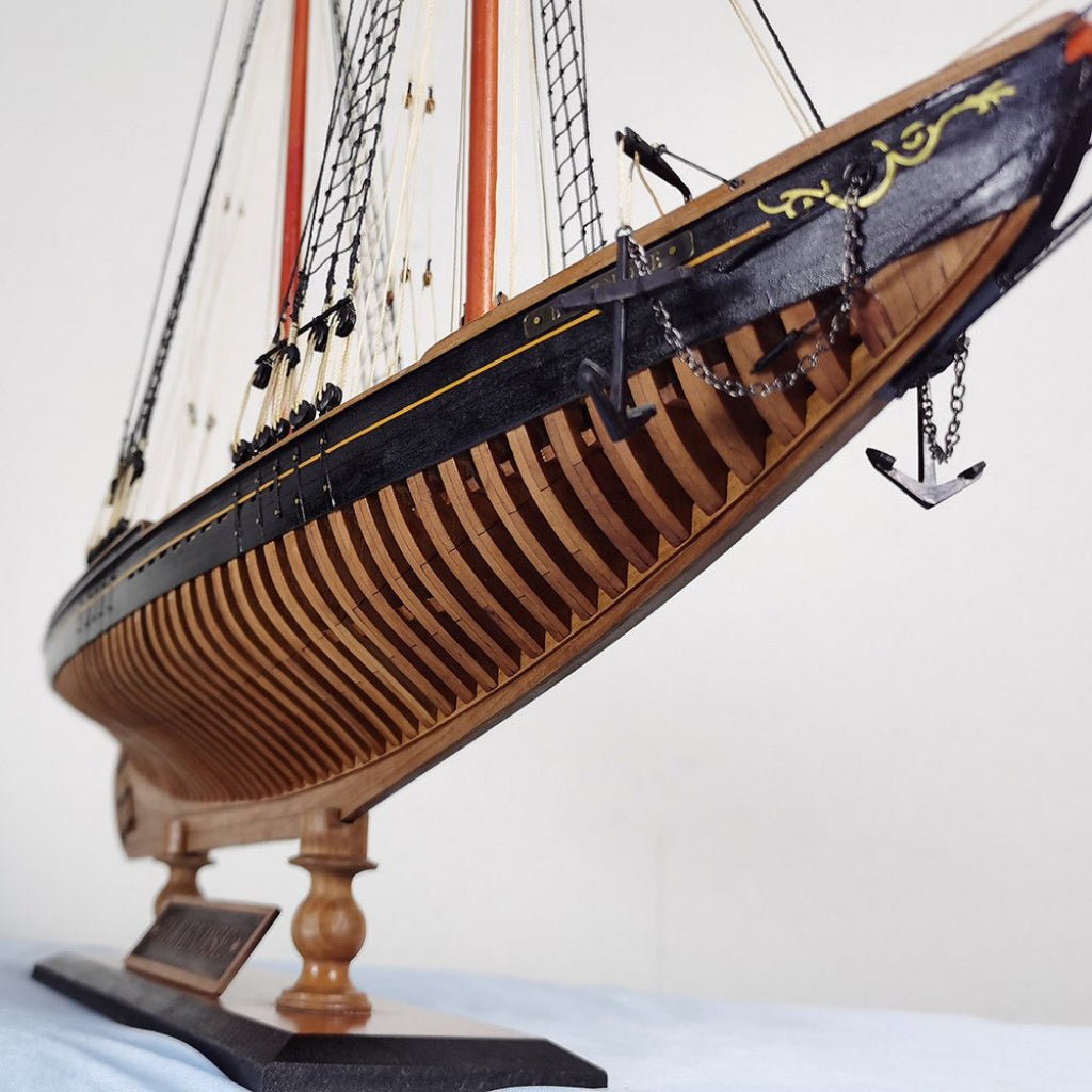 Bluenose Wooden Ship Model Kit – 1:72 Scale Canadian Schooner - Ocean Relic Studio- Handcrafted Wooden Ship Model