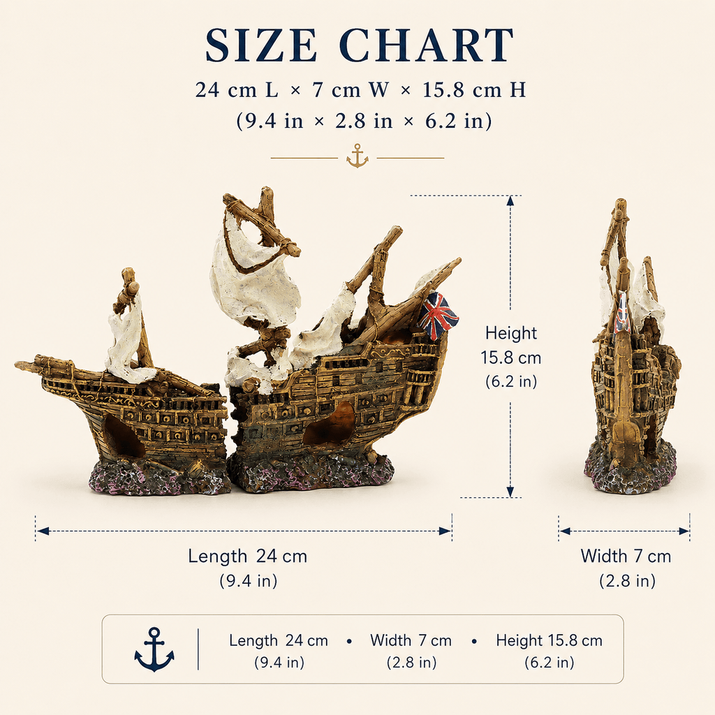 British Warship Wreck Resin Ship Model – Split Hull with Union Jack & Tattered Sails - Ocean Relic Studio- Handcrafted Wooden Ship Model