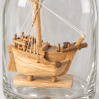 Catalonia Ship in a Bottle Wooden Model Kit – with Glass Bottle - Ocean Relic Studio