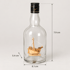 Catalonia Ship in a Bottle Wooden Model Kit – with Glass Bottle - Ocean Relic Studio
