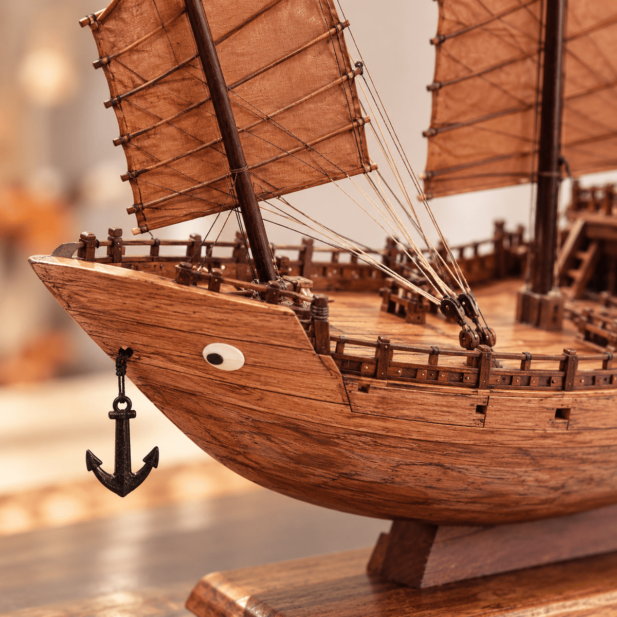 中国福船 木製船模型 - クラシック 35 cm – Ocean Relic Studio