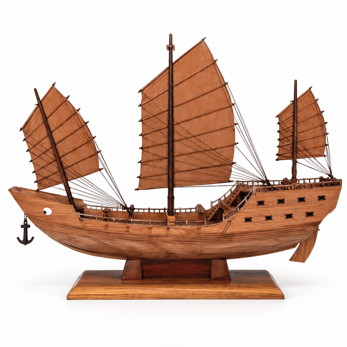 中国福船 木製船模型 - クラシック 35 cm – Ocean Relic Studio