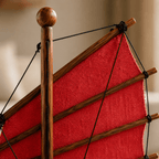 Chinese Junk Wooden Ship Model – Classic 25 cm - Ocean Relic Studio- Handcrafted Wooden Ship Model