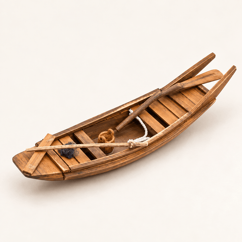 手作り中国河川サンパン木製ボート模型 ― 25 cm – Ocean Relic Studio